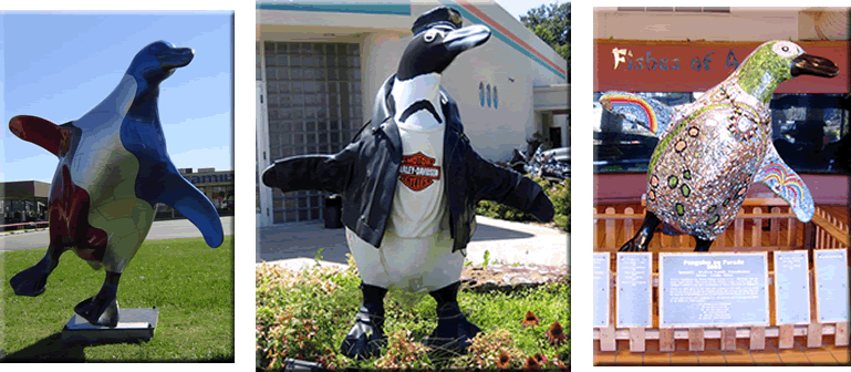 Three of the Penguins on Parade